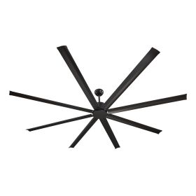 96 In Ceiling Fan without Light, 6-Speed Remote Control, Aluminum 8-Blade, Reversible DC Motor